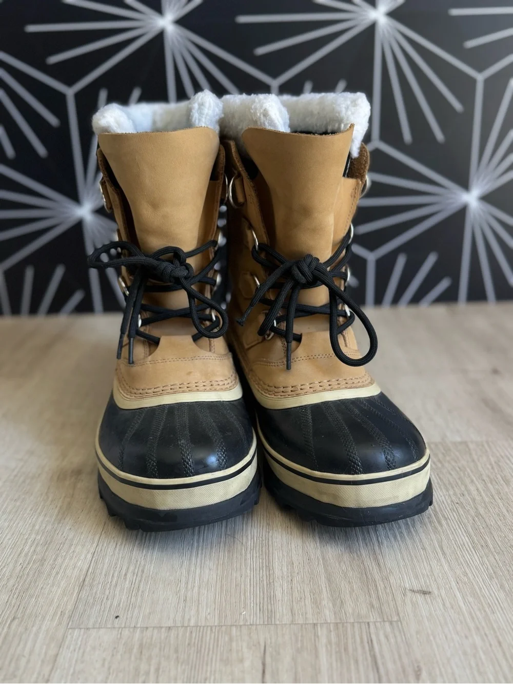 SOREL Caribou Waterproof Leather Winter Snow Boots